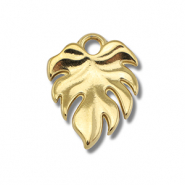 Anhänger aus Stainless Steel - Rostfreiem Stahl Leaf Gold