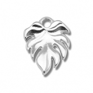 Anhänger aus Stainless Steel - Rostfreiem Stahl Leaf Silver