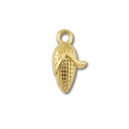 Anhänger aus Stainless Steel - Rostfreiem Stahl Corn on the Cob Gold