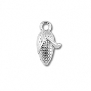 Anhänger aus Stainless Steel - Rostfreiem Stahl Corn on the Cob Silver