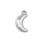 Anhänger aus Stainless Steel - Rostfreiem Stahl Moon Silver