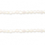 BQ S&uuml;sswasser Perlen Nugget Round 6-7x5mm Natural white