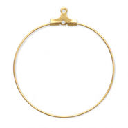 Zubehör aus Stainless Steel - Rostfreiem Stahl Ohrringe Creolen Hänger Gold