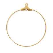 Zubehör aus Stainless Steel - Rostfreiem Stahl Ohrringe Creolen Hänger Gold