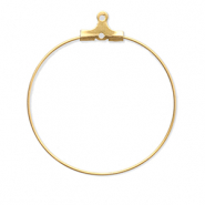 Zubehör aus Stainless Steel - Rostfreiem Stahl Ohrringe Creolen Hänger Gold