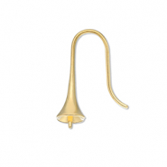 Zubehör aus Stainless Steel - Rostfreiem Stahl Ohrringe / Ohrhänger mit Endkappe Gold