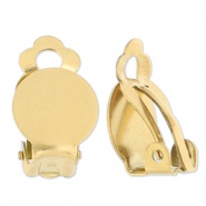 Zubehör aus Stainless Steel - Rostfreiem Stahl Clip-Ohrringe Gold