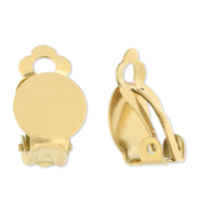 Zubehör aus Stainless Steel - Rostfreiem Stahl Clip-Ohrringe Gold