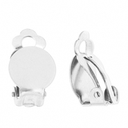 Zubehör aus Stainless Steel - Rostfreiem Stahl Clip-Ohrringe Silver