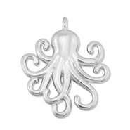 Anh&auml;nger Metall DQ Squid Antik silber (Nickelfrei)