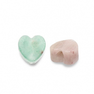 Perlen Naturstein Quarz Heart Multicolour