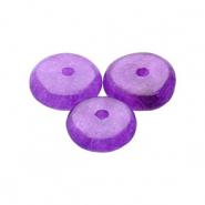 Perlen Naturstein Quarz Rondelle Purple