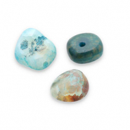 Perlen Naturstein Achat Multicolour blue