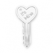 Statement-Anh&auml;nger Key Heart "It's mine" Silver
