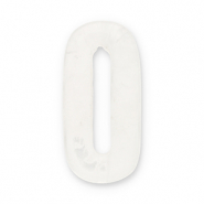 Anh&auml;nger Naturstein Quartz Oval Transparent white
