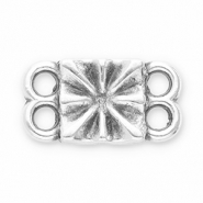 Anhänger Metall DQ Zwischenstück Antik silber (Nickelfrei)