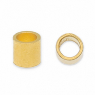 Zubeh&ouml;r Metall DQ Quetschperlen Tube Gold (Nickelfrei)