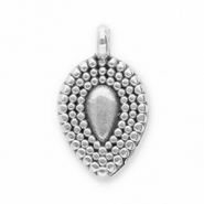 Anh&auml;nger Metall DQ Drop Antik silber (Nickelfrei)