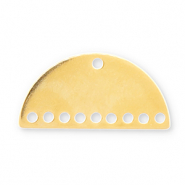 Anhänger Eco-brass® Metall DQ Zwischenstück Gold (Nickelfrei)
