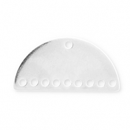 Anhänger Eco-brass® Metall DQ Zwischenstück Antik silber (Nickelfrei)