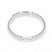 Zubeh&ouml;r Metall DQ Spaltring Antik silber (Nickelfrei)
