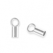 Zubehör Eco-brass® Metall DQ Endkappe Antik silber (Nickelfrei)