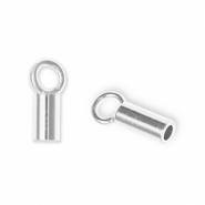 Zubehör Eco-brass® Metall DQ Endkappe Antik silber (Nickelfrei)