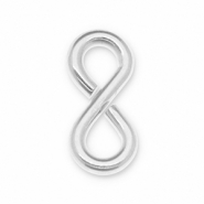Zubeh&ouml;r Eco-brass&reg; Metall DQ Bindering "8" Antik silber (Nickelfrei)