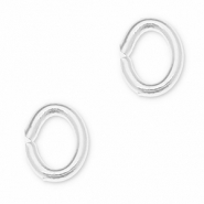 Zubeh&ouml;r Metall DQ Bindering Oval Antik silber (Nickelfrei)