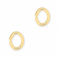 Zubeh&ouml;r Metall DQ Bindering Oval Gold (Nickelfrei)