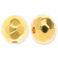 Perlen Metall DQ Facett Geschliffen 6mm Gold (Nickelfrei)