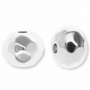 Perlen Metall DQ Facett Geschliffen Antik silber (Nickelfrei)