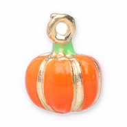 Anh&auml;nger Metall Pumpkin Orange-gold