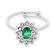 Stainless Steel - Rostfrei Stahl Ringe Silver-green
