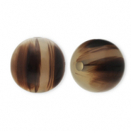 Perlen aus Resin 14mm Sand beige-brown