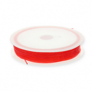 Schmuckdraht Elastik 0.8mm Red