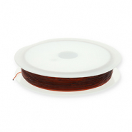 Schmuckdraht Elastik 0.5mm Brown