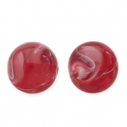 12 mm Perlen aus Acryl Round Red-white