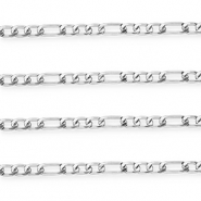 Zubeh&ouml;r aus Aluminium Gliederkette Figarokette Silver