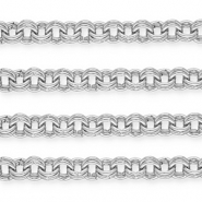 Zubeh&ouml;r aus Aluminium Doppelgliederkette Silver