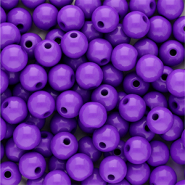 6 mm Perlen aus Acryl Shiny Dark purple