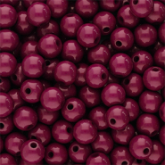 6 mm Perlen aus Acryl Shiny Burgundy brown
