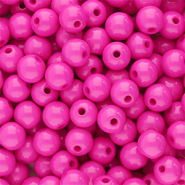 6 mm Perlen aus Acryl Shiny Magenta pink