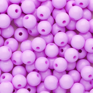 6 mm Perlen aus Acryl Shiny Lilac pink