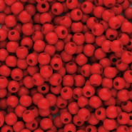4 mm Perlen aus Acryl Shiny Red