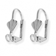 Zubehör aus Stainless Steel - Rostfreiem Stahl Ohrhänger verschliessbar Shell with Loop Silver