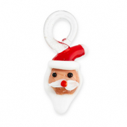 Glas-Anh&auml;nger Santa Red-white