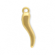 Anh&auml;nger aus Stainless Steel - Rostfreiem Stahl Italian Horn Gold