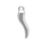 Anh&auml;nger aus Stainless Steel - Rostfreiem Stahl Italian Horn Silver