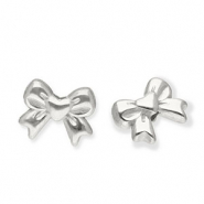 Perlen aus Stainless Steel - Rostfreiem Stahl Bow Silver